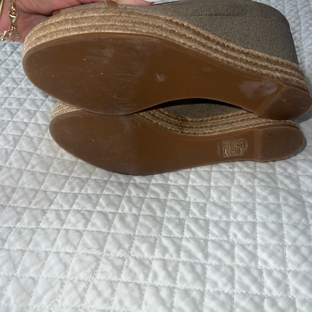 Tory Burch Tan and Brown Wedges - Picture 5 of 5